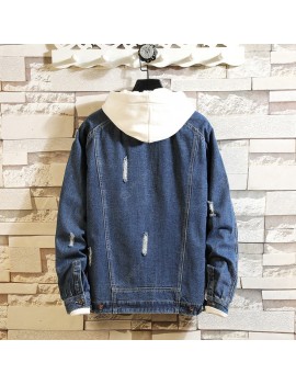 Autumn and Winter Men's Casual Loose Denim Jacket