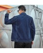 Autumn And Winter Men's Large Size Denim Jacket Wide Prednisone Plus Fertilizer To Increase The Large Size Men's Fashion